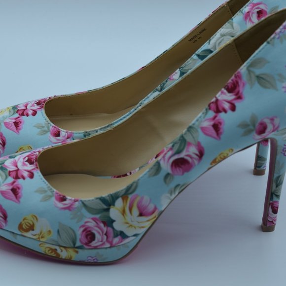Shoe Dazzle-Graziella Vantage Floral Print Pumps - Picture 6 of 9